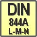Piktogram - Typ DIN: DIN 844A L-M-N